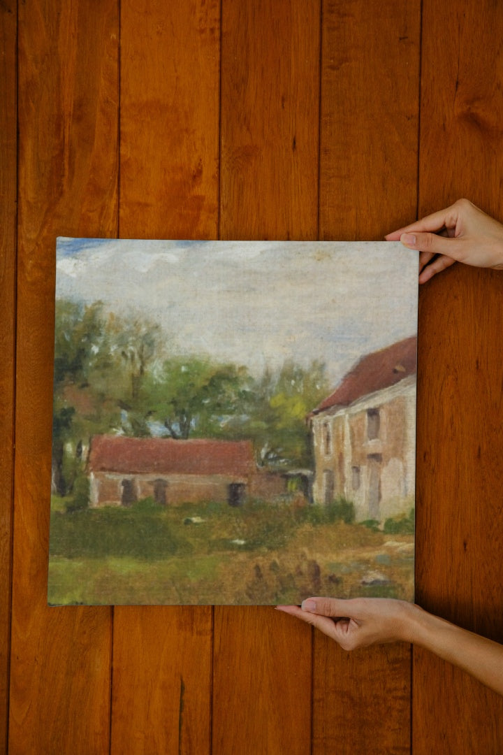 Farm at Rebais by Eva Gonzales Impressionism Art dated 1872