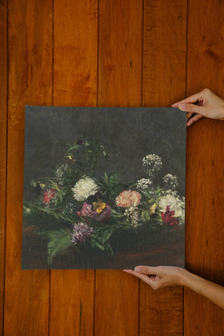 Flowers by Henri Fantin-Latour Realism Art dated 1872