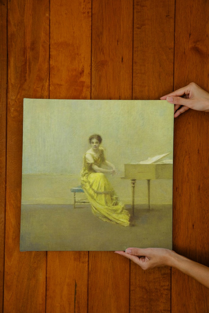 The Music Lesson by Thomas Dewing Tonalism Art