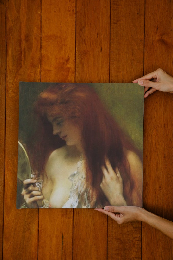 Young Red Head Gooming Herself by Henri Gervex Impressionism Art