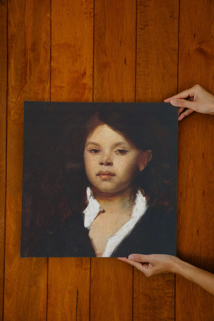 Head of an Italian Girl by John Singer Sargent Realism Art dated 1878