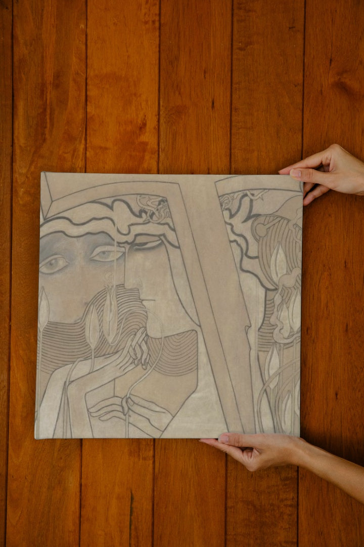 The Desire and the Satisfaction by Jan Toorop Art Nouveau (Modern) Art dated 1893