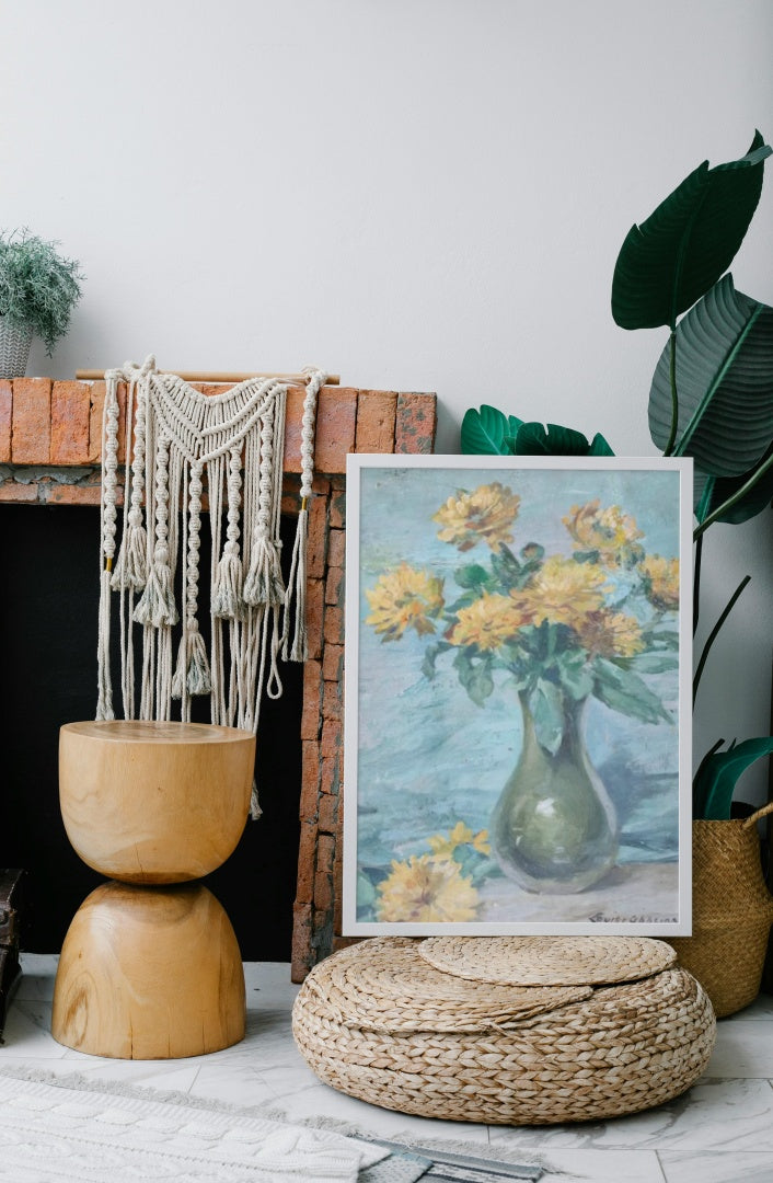 Vase of Chrysanthemums by Louise Abb&#233;ma