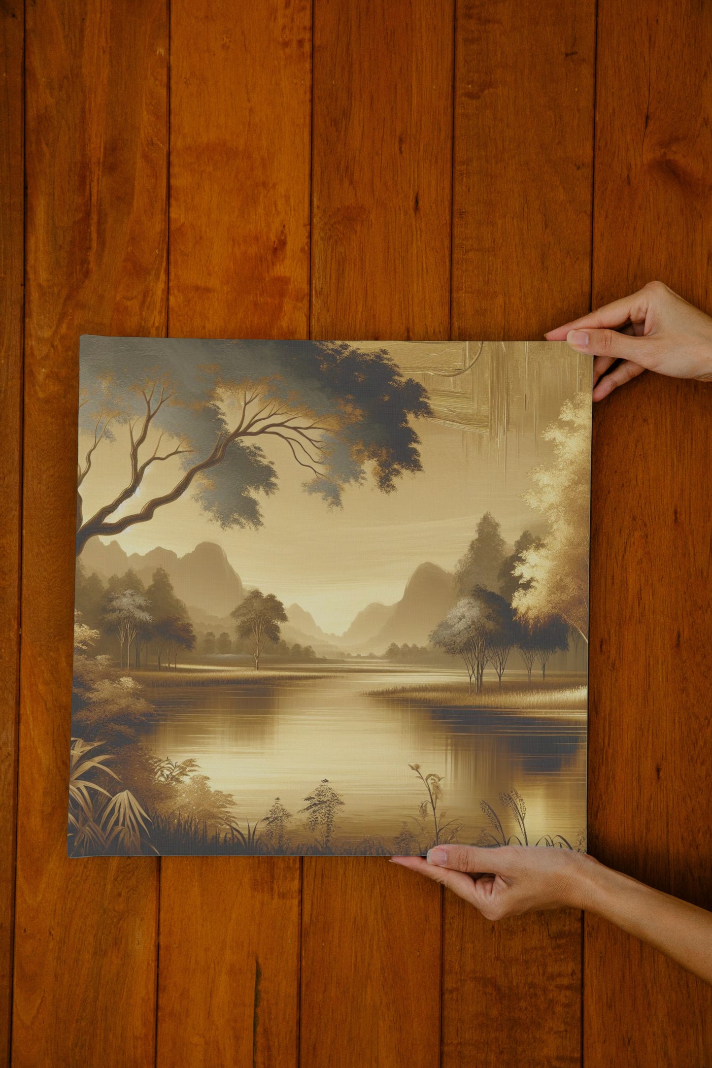 Aureus Vistarama Serene Landscape Oilpainting Art