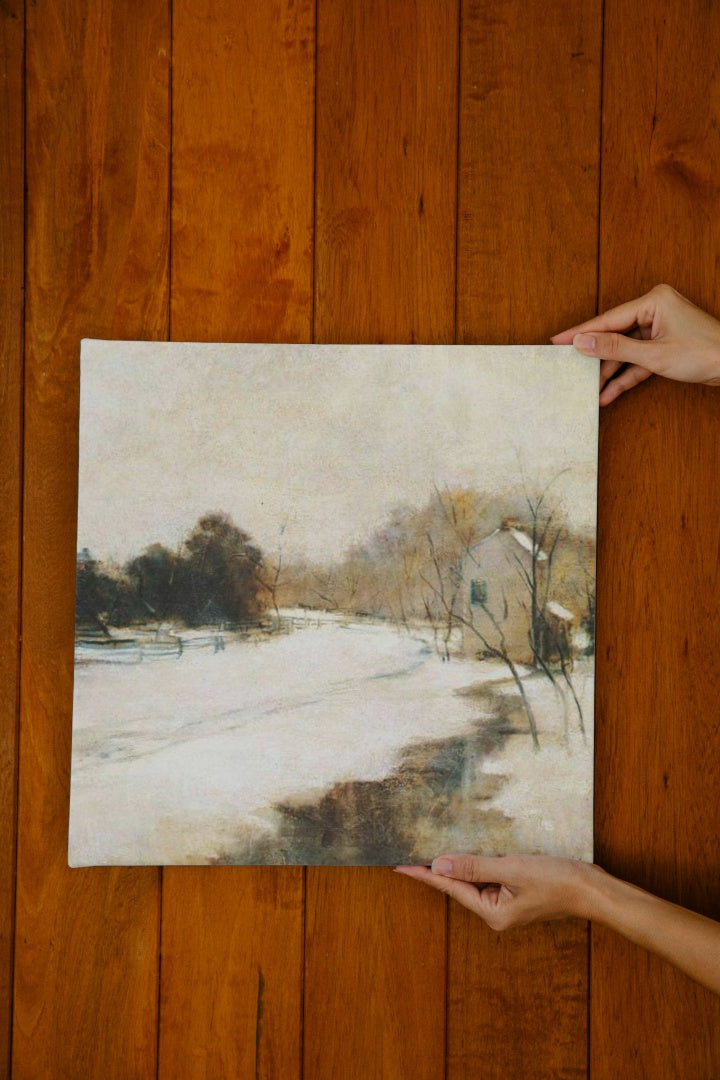 Winter in Cincinnati by John Henry Twachtman Impressionism Art dated 1882