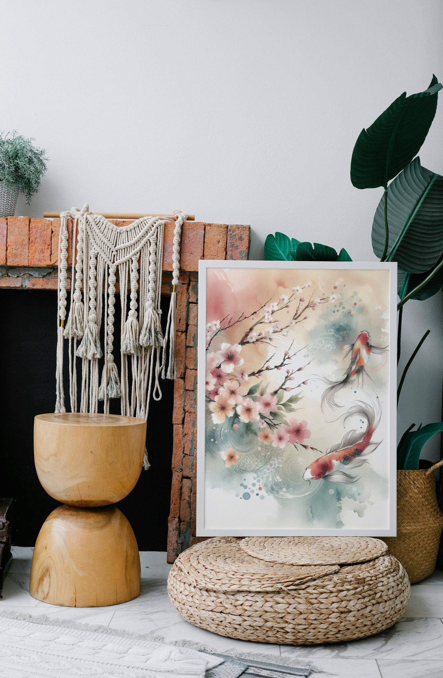 Elysian Akarsha Japanese Watercolor Tapestry