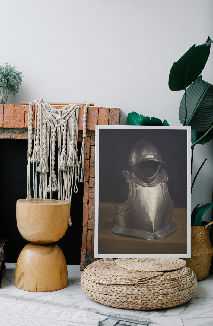 Armour and Helmet by Eug&#232;ne Jansson Realism Art dated 1877