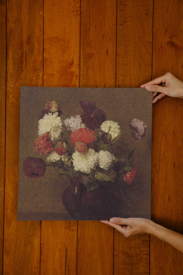 Flowers Poppies by Henri Fantin-Latour Realism Art dated 1883