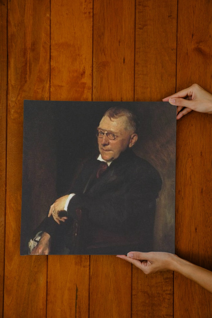 Portrait of James Whitcomb Riley by William Merritt Chase Realism Art dated 1903