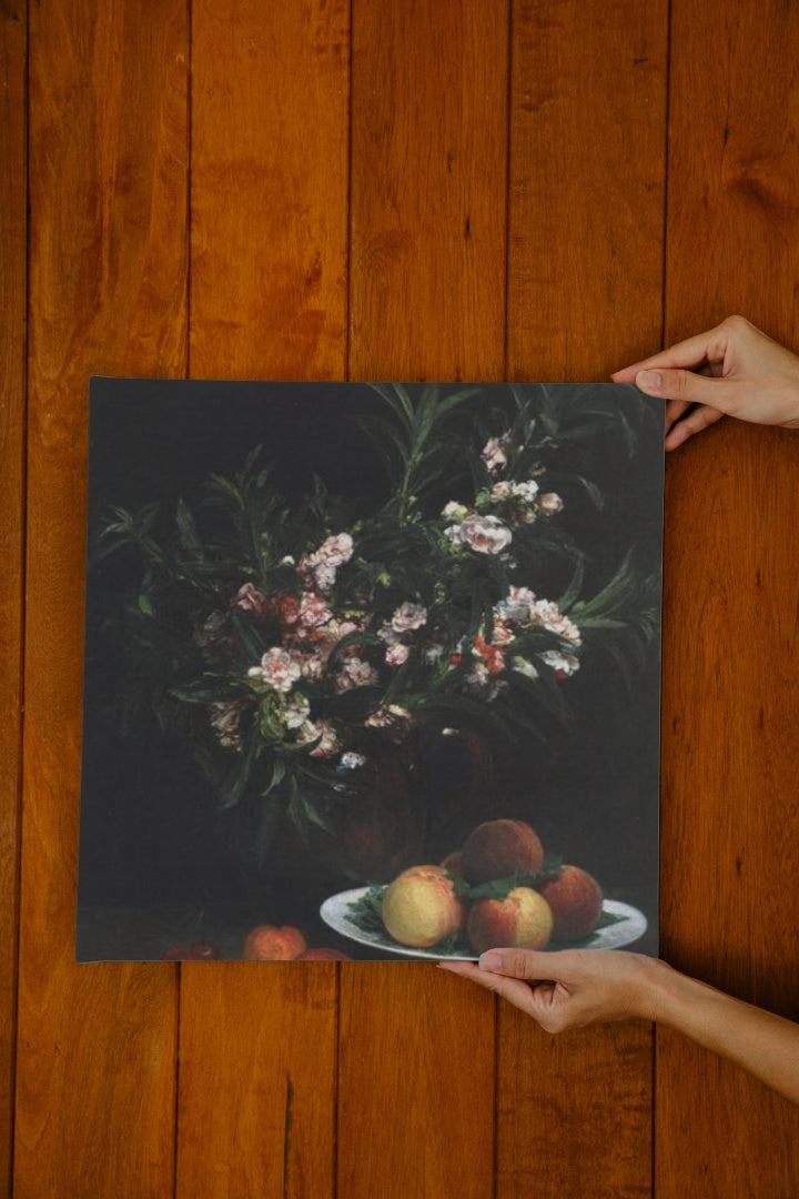 Still Life Impatiens, Peaches and Apricots by Henri Fantin-Latour Realism Art