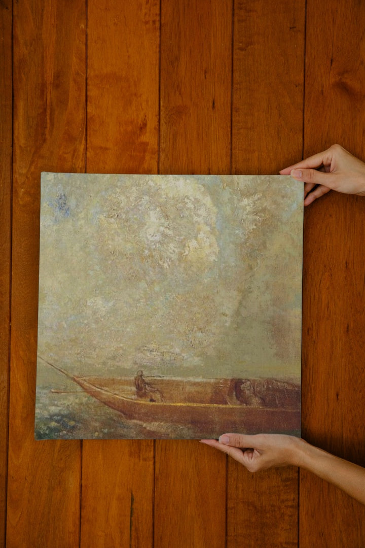 A boat by Odilon Redon Symbolism Art dated 1901