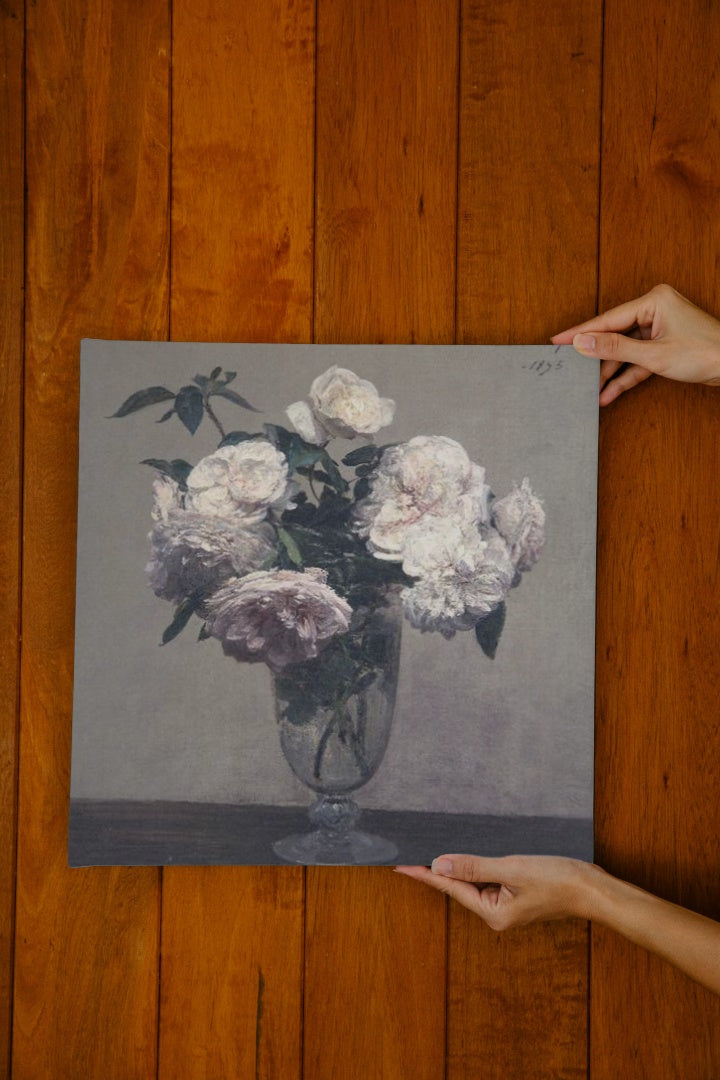 Vase of Peonies by Henri Fantin-Latour Realism Art dated 1875