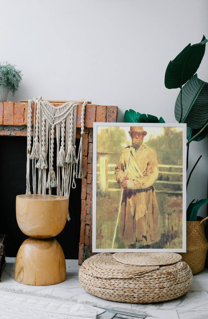 The farmer with a sixth (study) by Viktor Vasnetsov Realism Art dated 1877