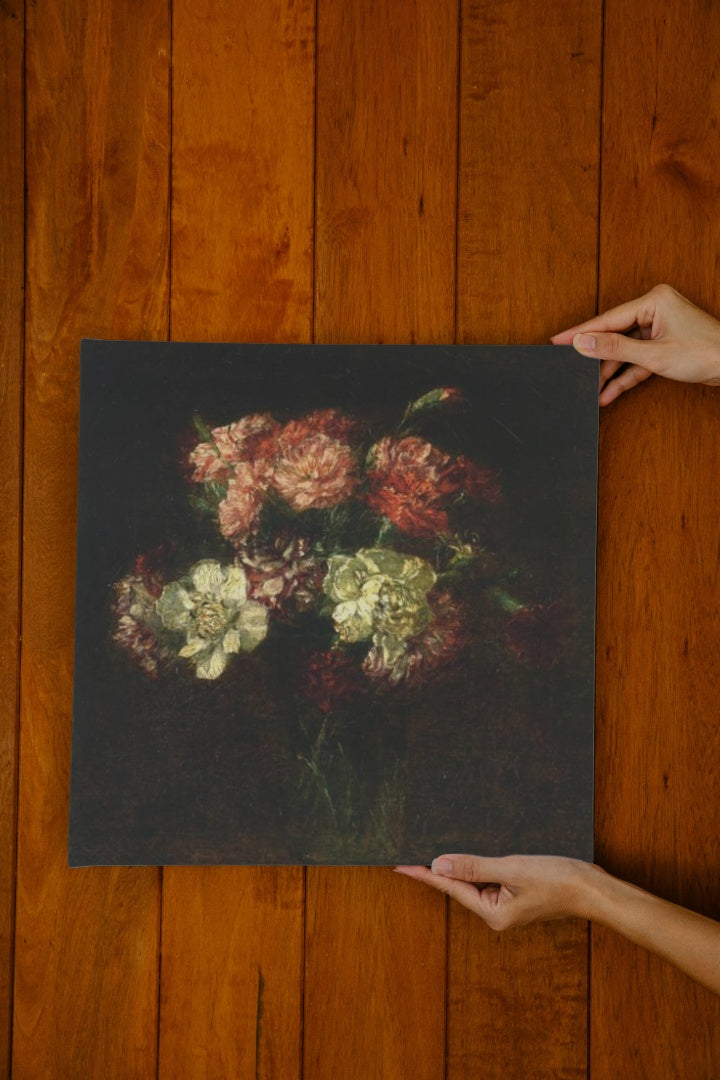 Carnations by Henri Fantin-Latour Realism Art dated 1899