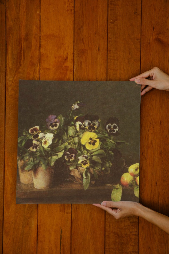 Still Life With Pansies by Henri Fantin-Latour Realism Art dated 1874