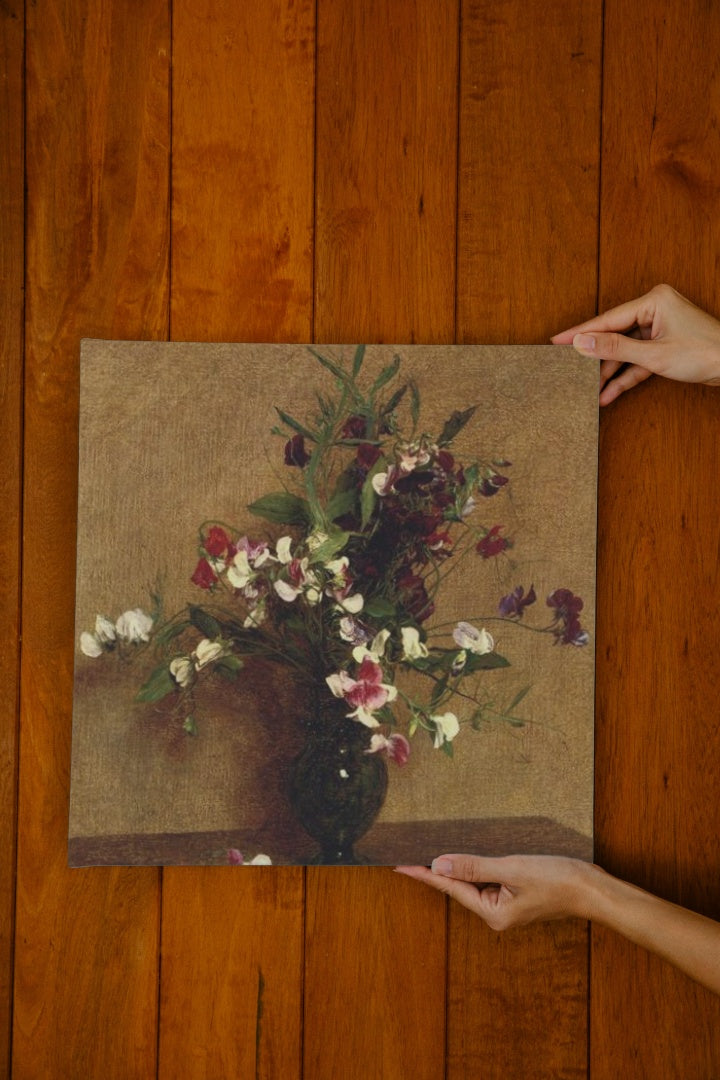 Sweet Peas in a Vase by Henri Fantin-Latour Realism Art