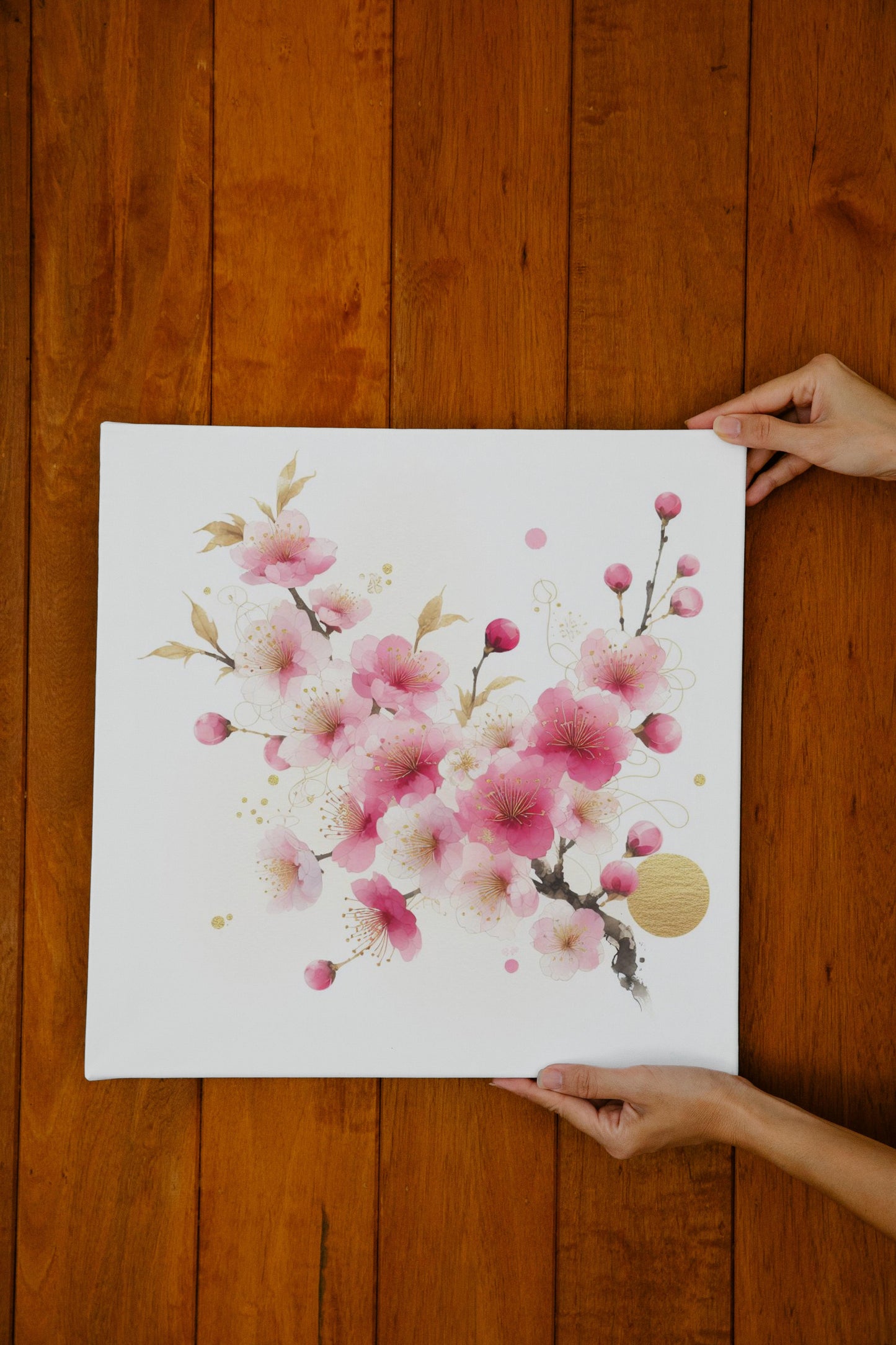 Auroral Sakura: Ethereal & Luminous Japanese Watercolor Art