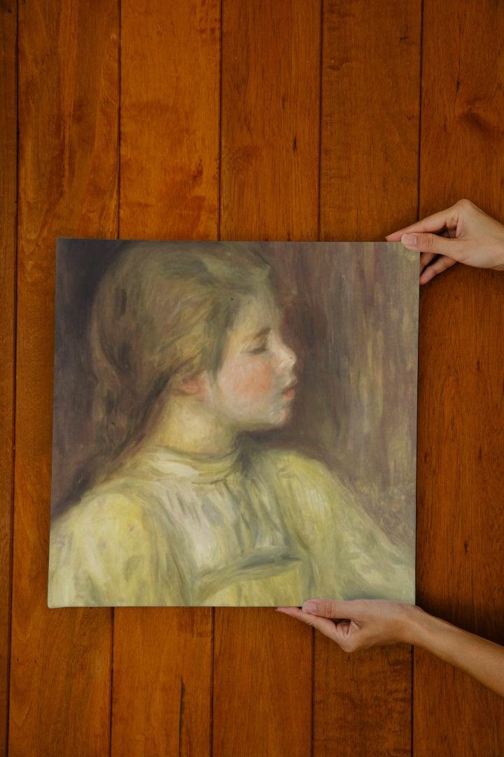 Woman`s Head, The Thinker by Pierre-Auguste Renoir Impressionism Art dated 1897