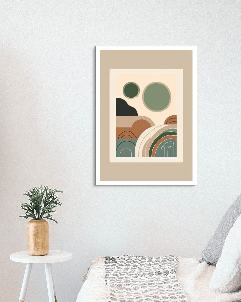 Ethereal Tranquility: Modern Boho Art