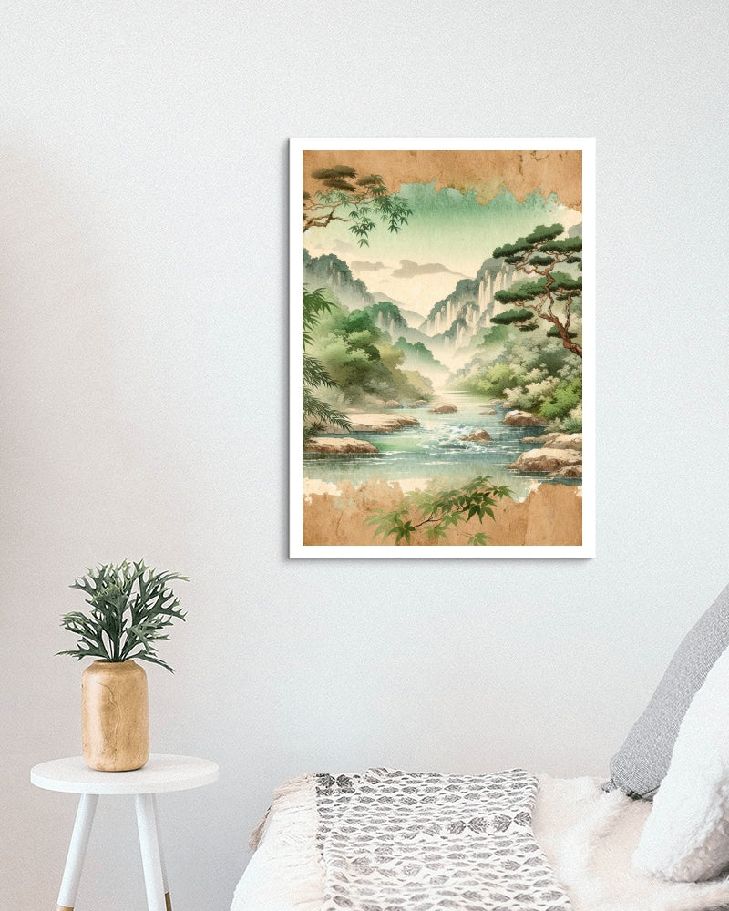 Serenum Natura Japanese Watercolor Art