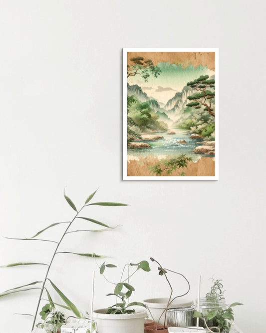 Serenum Natura Japanese Watercolor Art