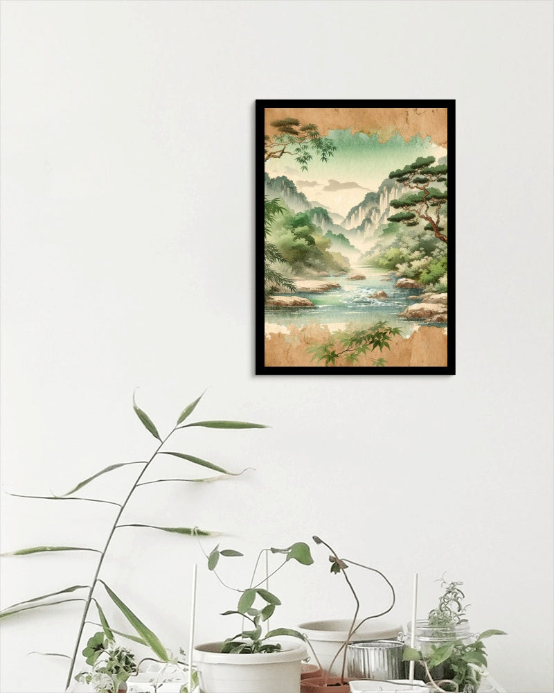 Serenum Natura Japanese Watercolor Art