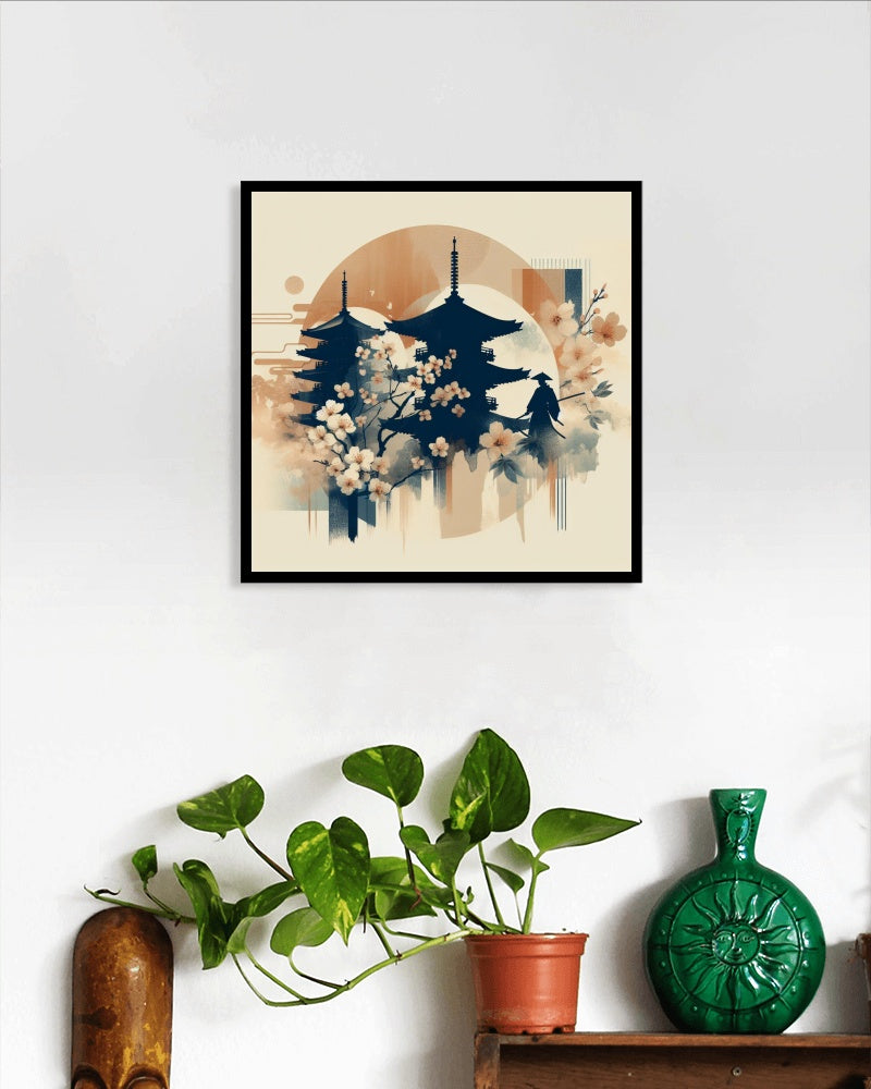 Elysian Prashanta Japanese Watercolor Art