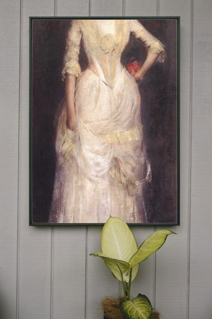 Portrait of Ella Emmet by Thomas Dewing Realism Art dated 1895