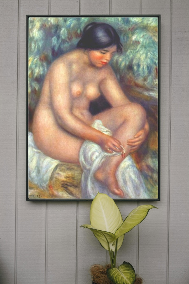 Bather wiping a wound by Pierre-Auguste Renoir Impressionism Art dated 1909