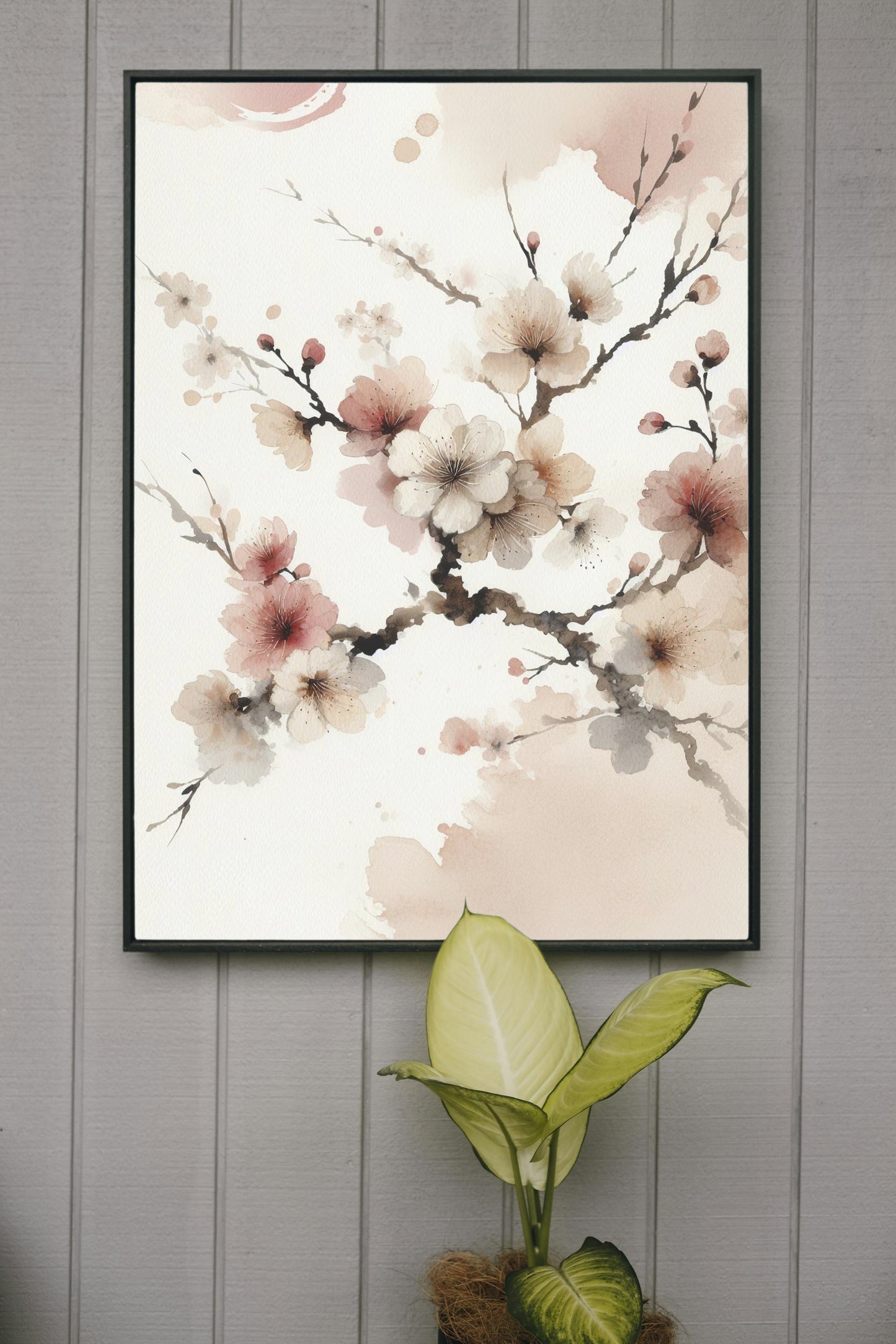 Elysian Ananta Sakura: Ethereal Japanese Watercolor Art