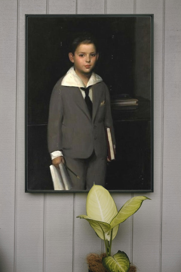 A Schoolboy by Edward E. Simmons Realism Art