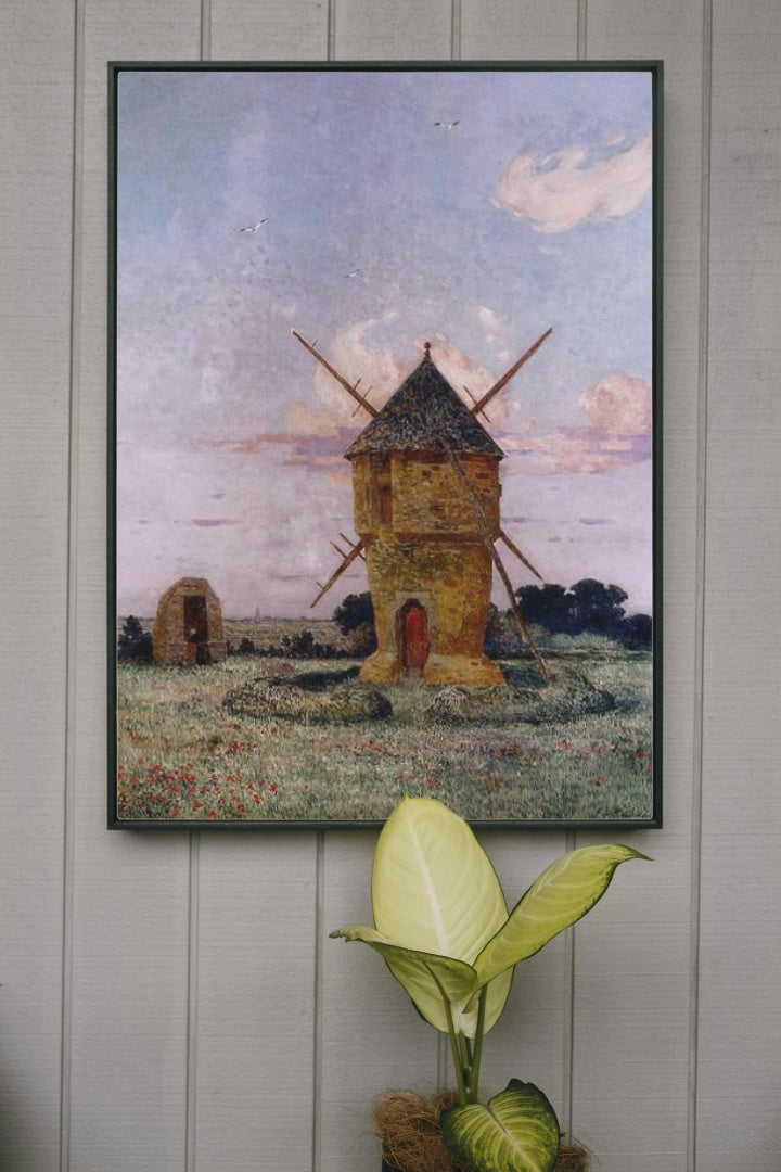 Windmill near Guerande by Ferdinand du Puigaudeau Neo-Impressionism Art