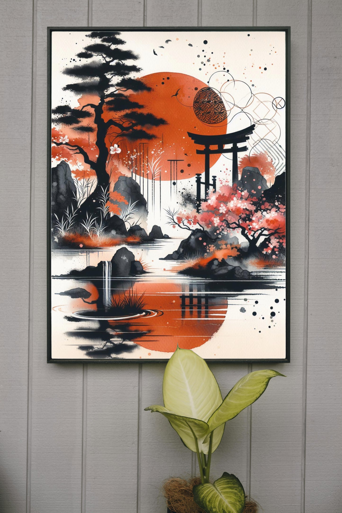 Aurantiaco-Nigrae Sublimis: Modern Japanese Watercolor Art