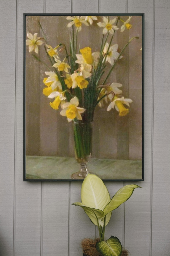 Daffodils by William Logsdail Realism Art dated 1935