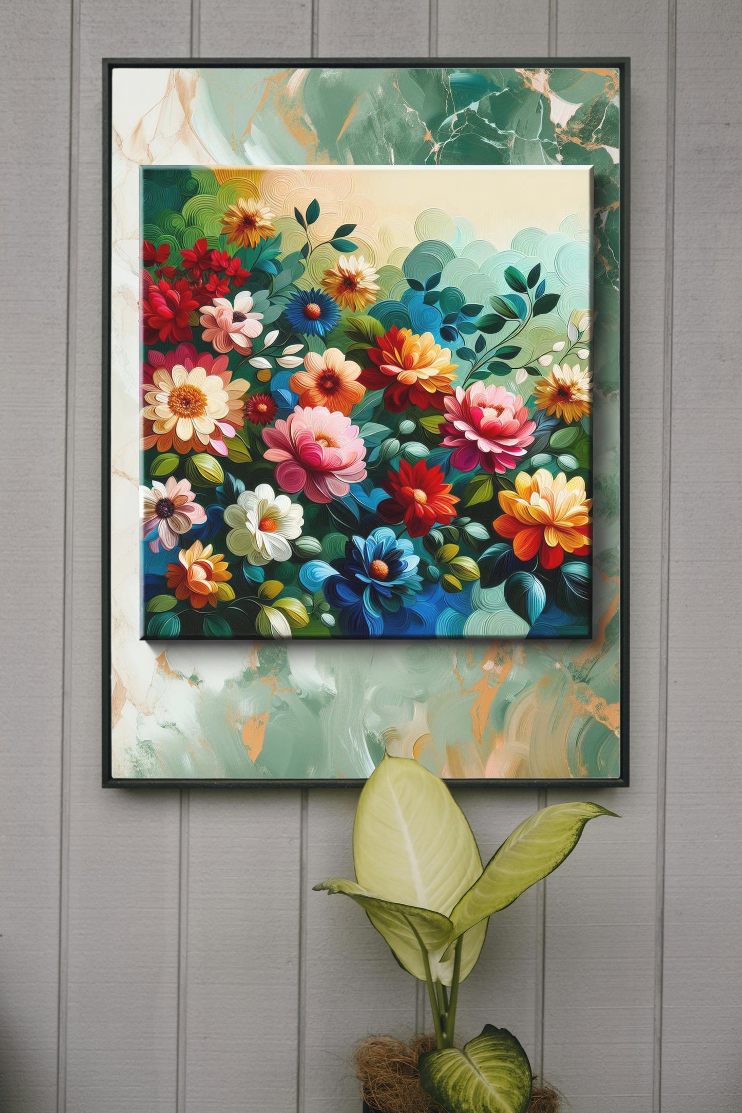 Vibrantus Florameticus: Modern Floral Oil Painting