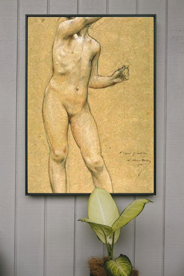 Young naked girl by Luc-Olivier Merson Romanticism Art