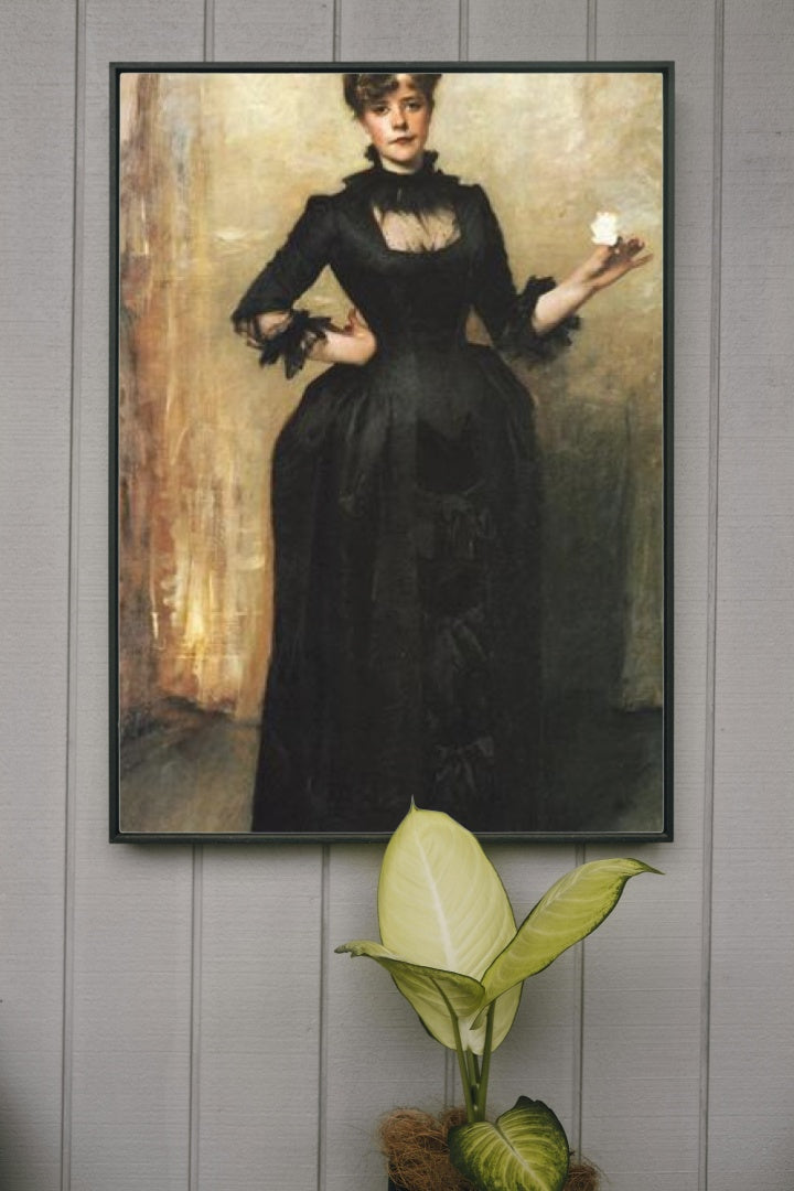 Louise Burckhardt (also known as Lady with a Rose) by John Singer Sargent Realism Art dated 1882