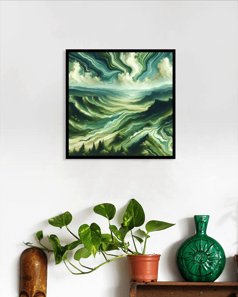 Verdant Praesidium Landscape Oilpainting Art