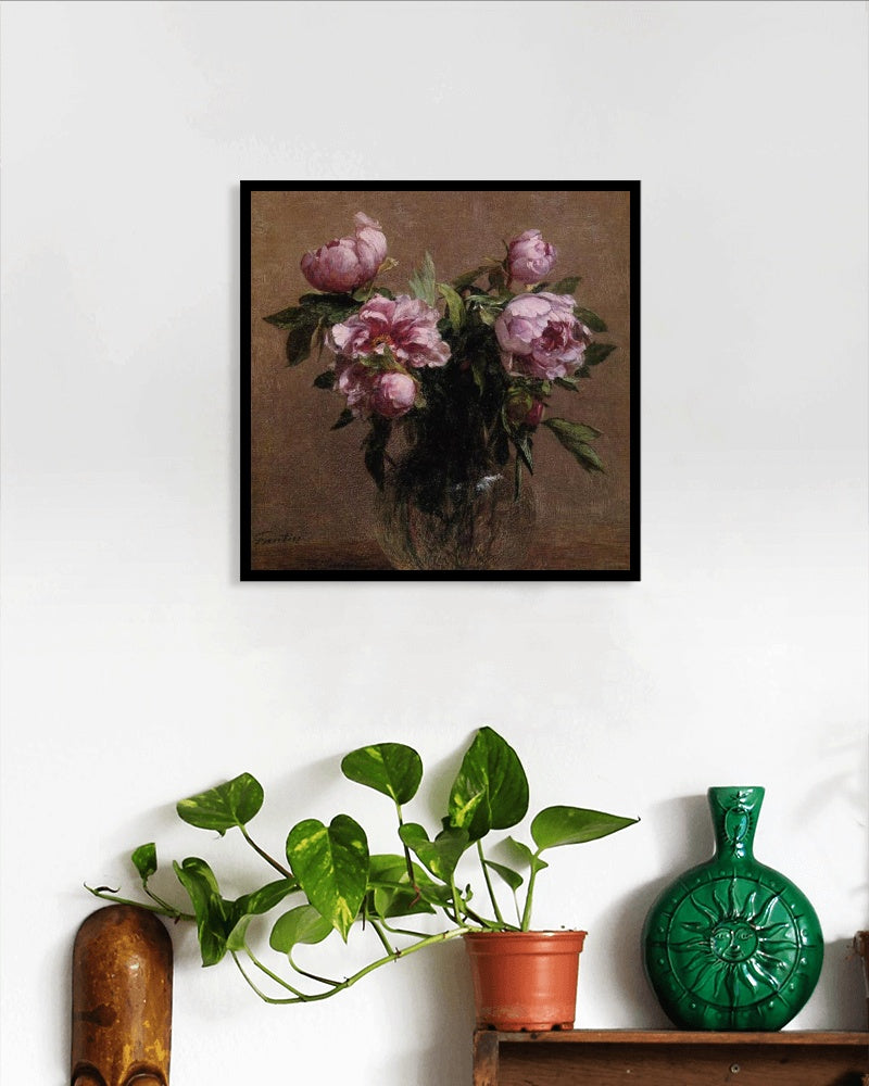 Vase of Peonies by Henri Fantin-Latour Realism Art dated 1902