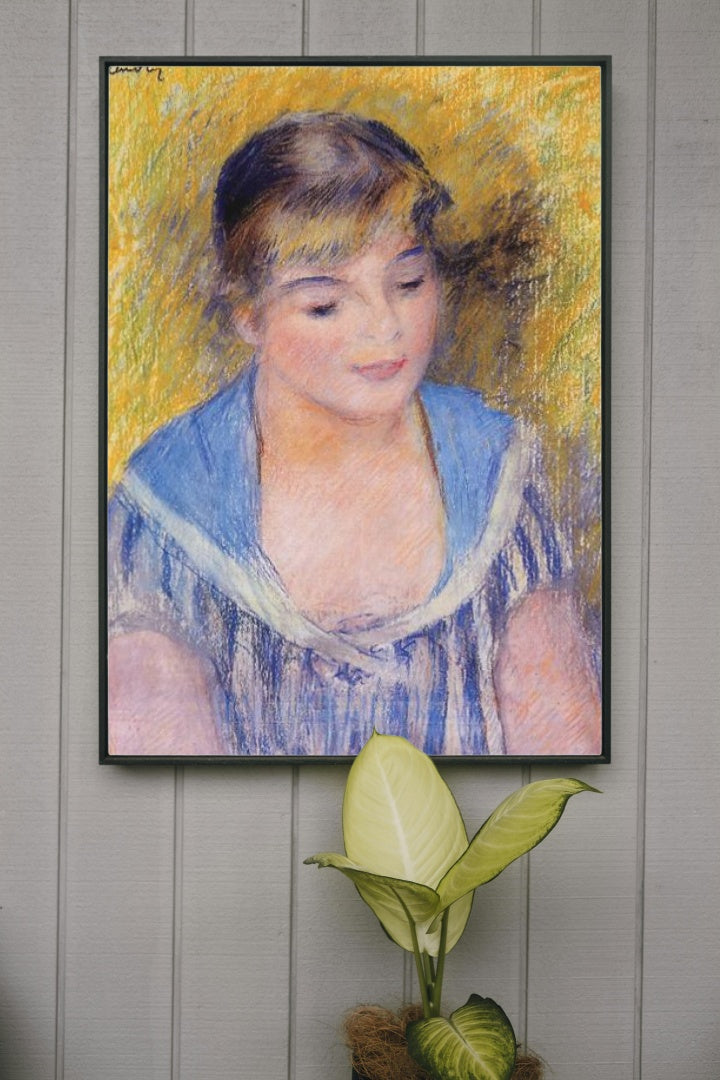 Bust of a Woman by Pierre-Auguste Renoir Impressionism Art