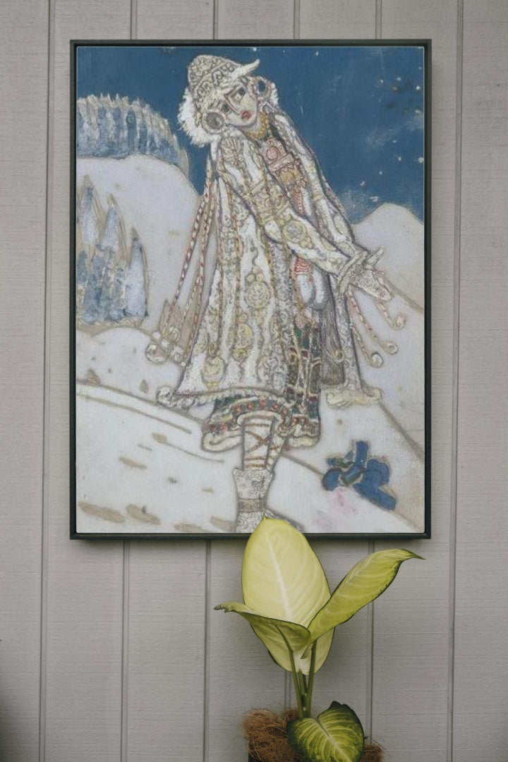 Snow Maiden by Nicholas Roerich Art Nouveau (Modern) Art dated 1912