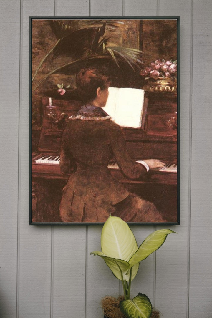 Au Piano by Louise Abb&#233;ma Impressionism Art