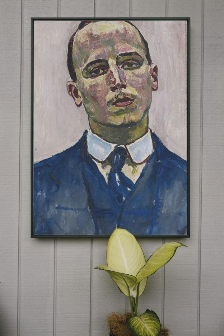 Josef M&#252;ller by Ferdinand Hodler Art Nouveau (Modern) Art dated 1916