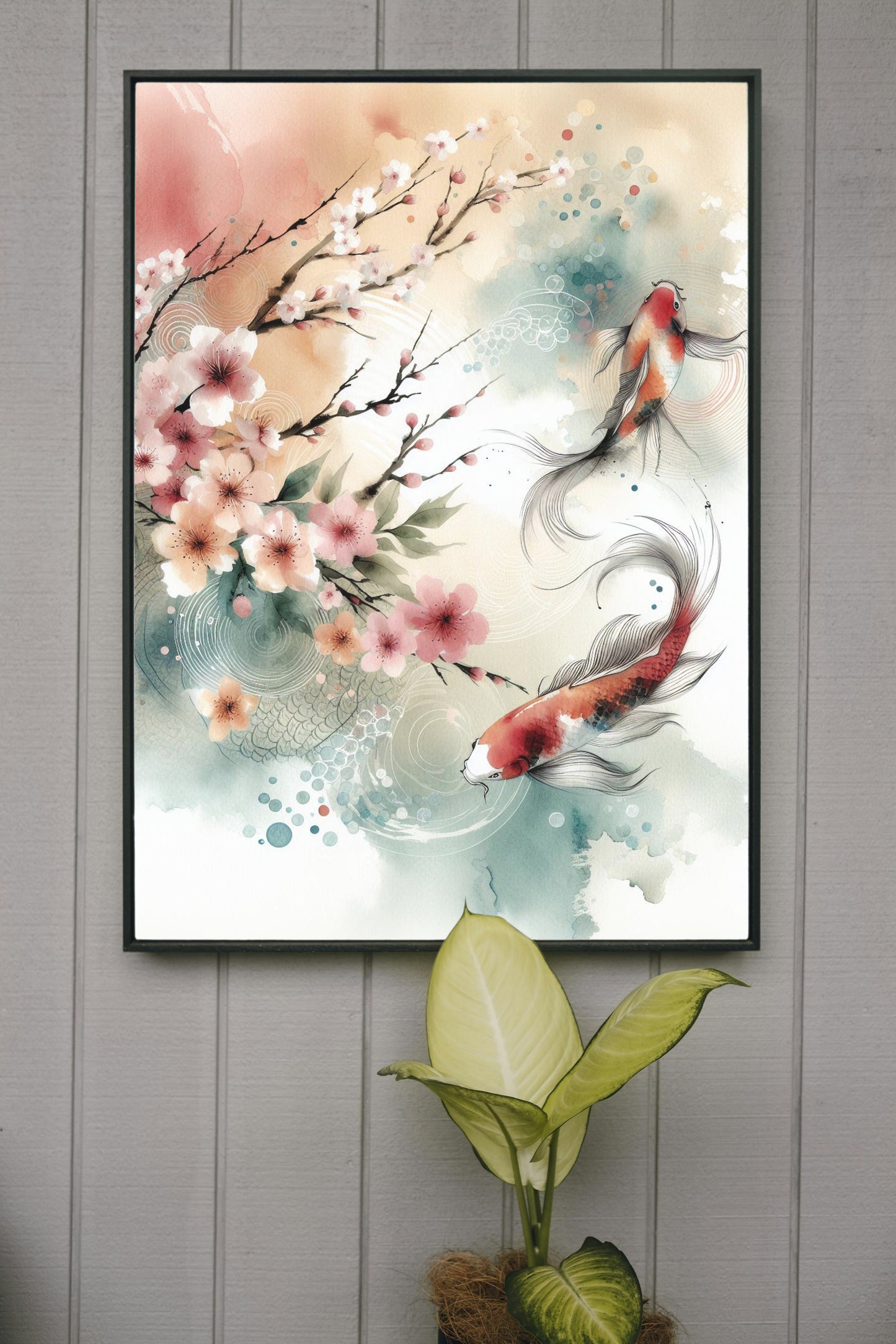 Elysian Akarsha Japanese Watercolor Tapestry