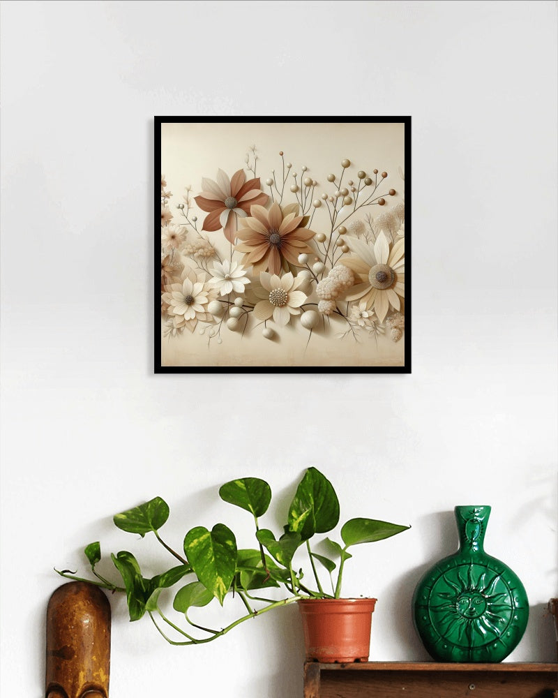 Floribunda Praeclara Oilpainting - Delicate & Ethereal Floral Art