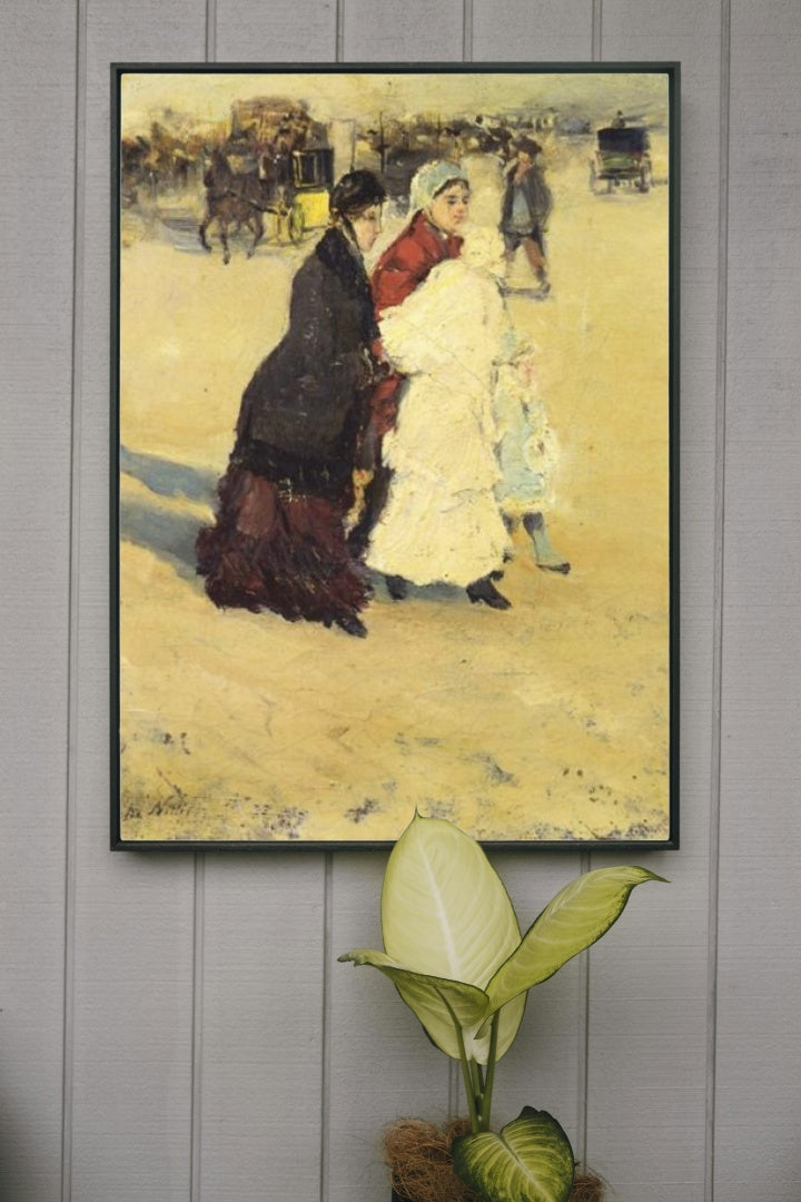 The Nannys by Giuseppe De Nittis Impressionism Art dated 1880