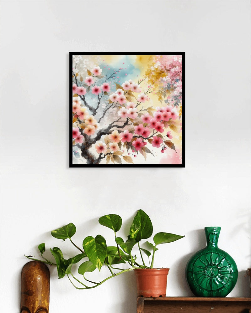 Aurulent Sakura: Splendidus Japanese Watercolor