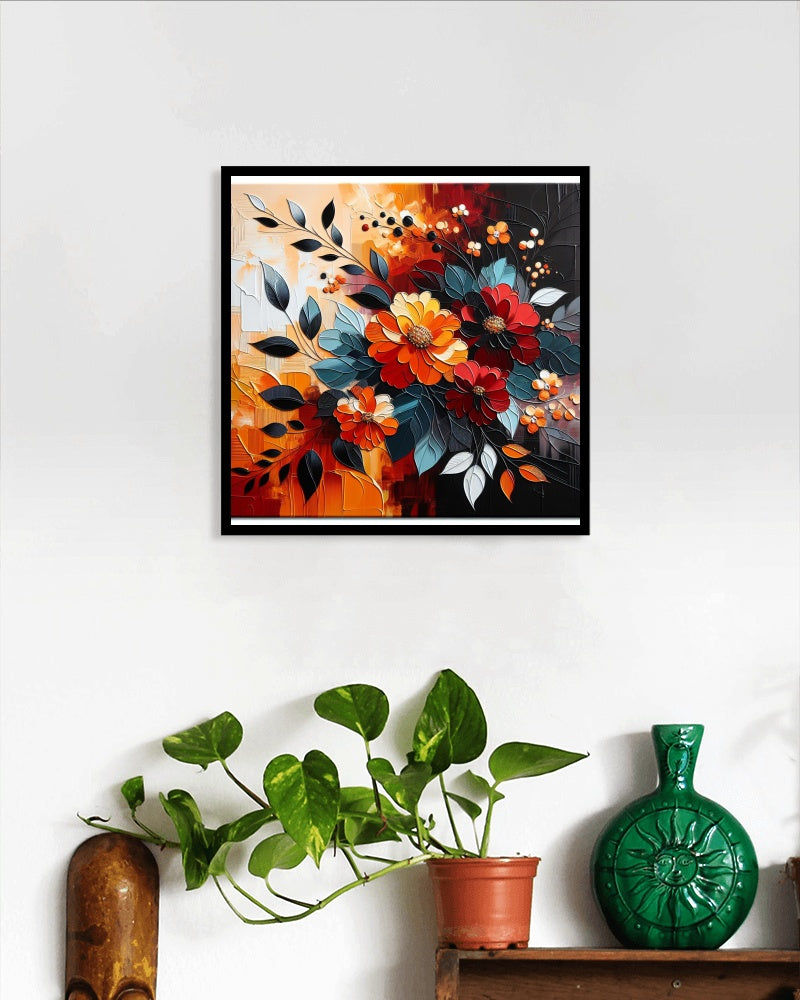 Vibrantum Sukumala Floral Oilpainting Art