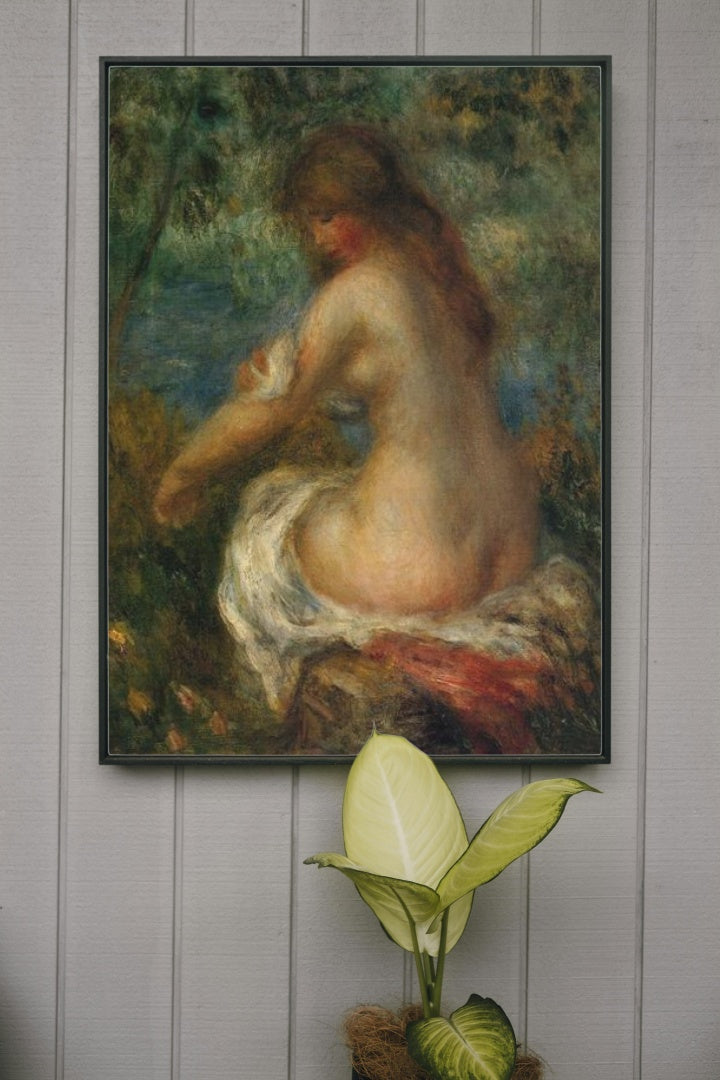 Bather by Pierre-Auguste Renoir Impressionism Art dated 1905