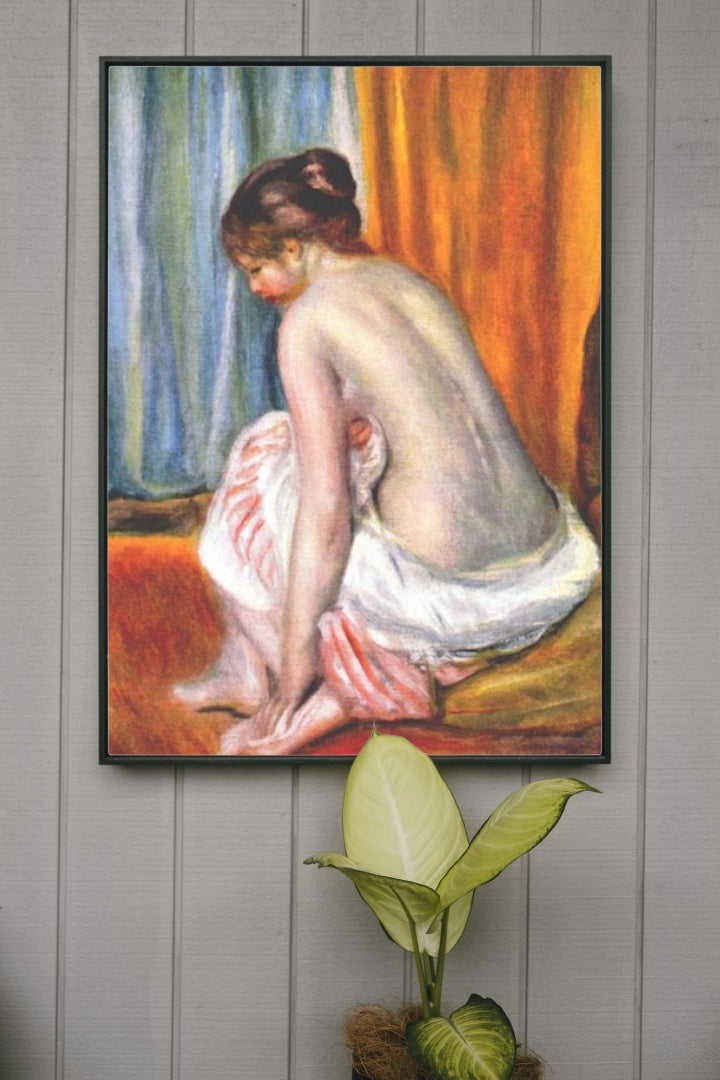 Back view of a bather by Pierre-Auguste Renoir Impressionism Art dated 1893